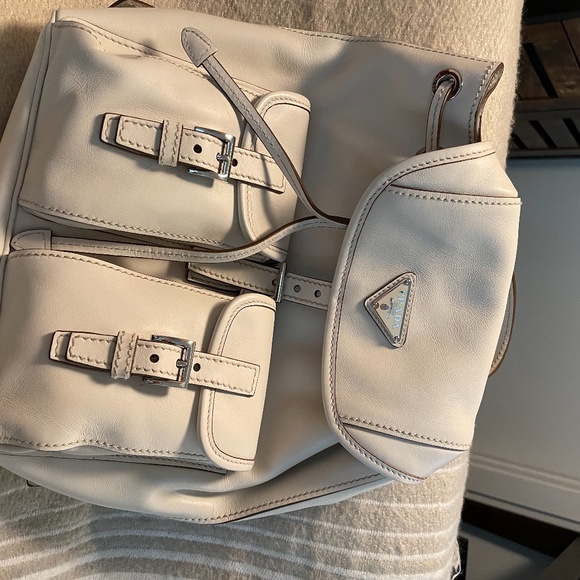 Authentic Prada Calfskin leather backpack